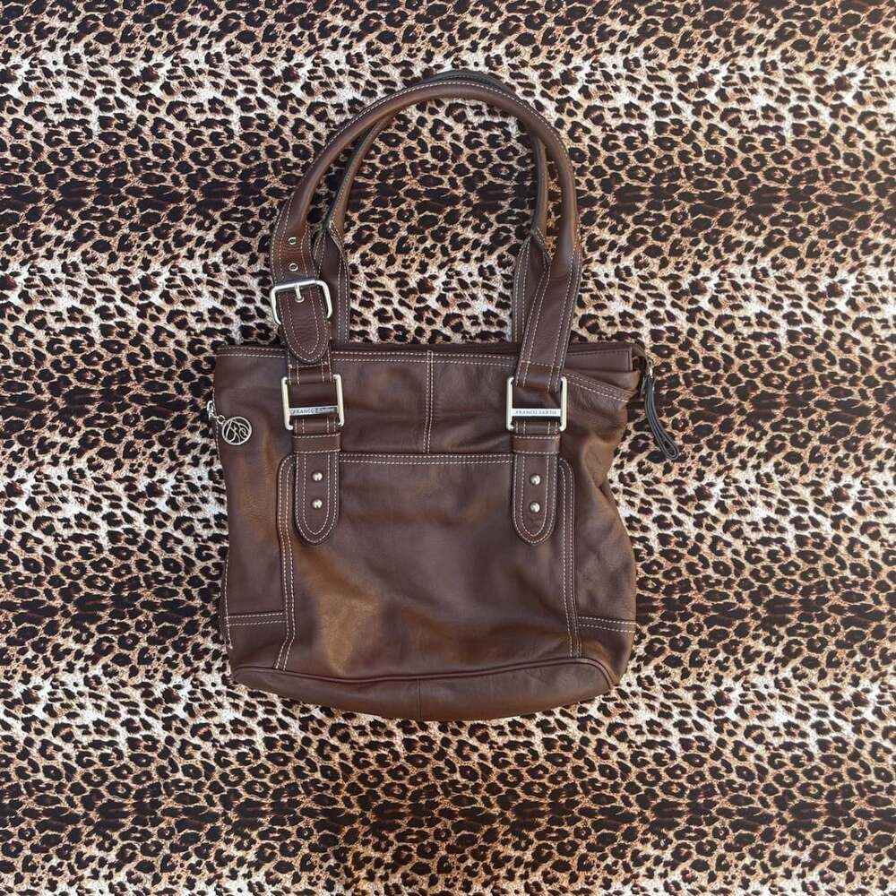 Franco Sarto brown leather handbag